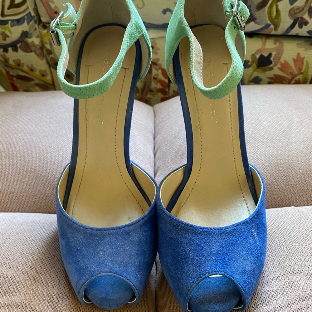 Bcbgeneration Color Block Open-Toed Heels - image 2